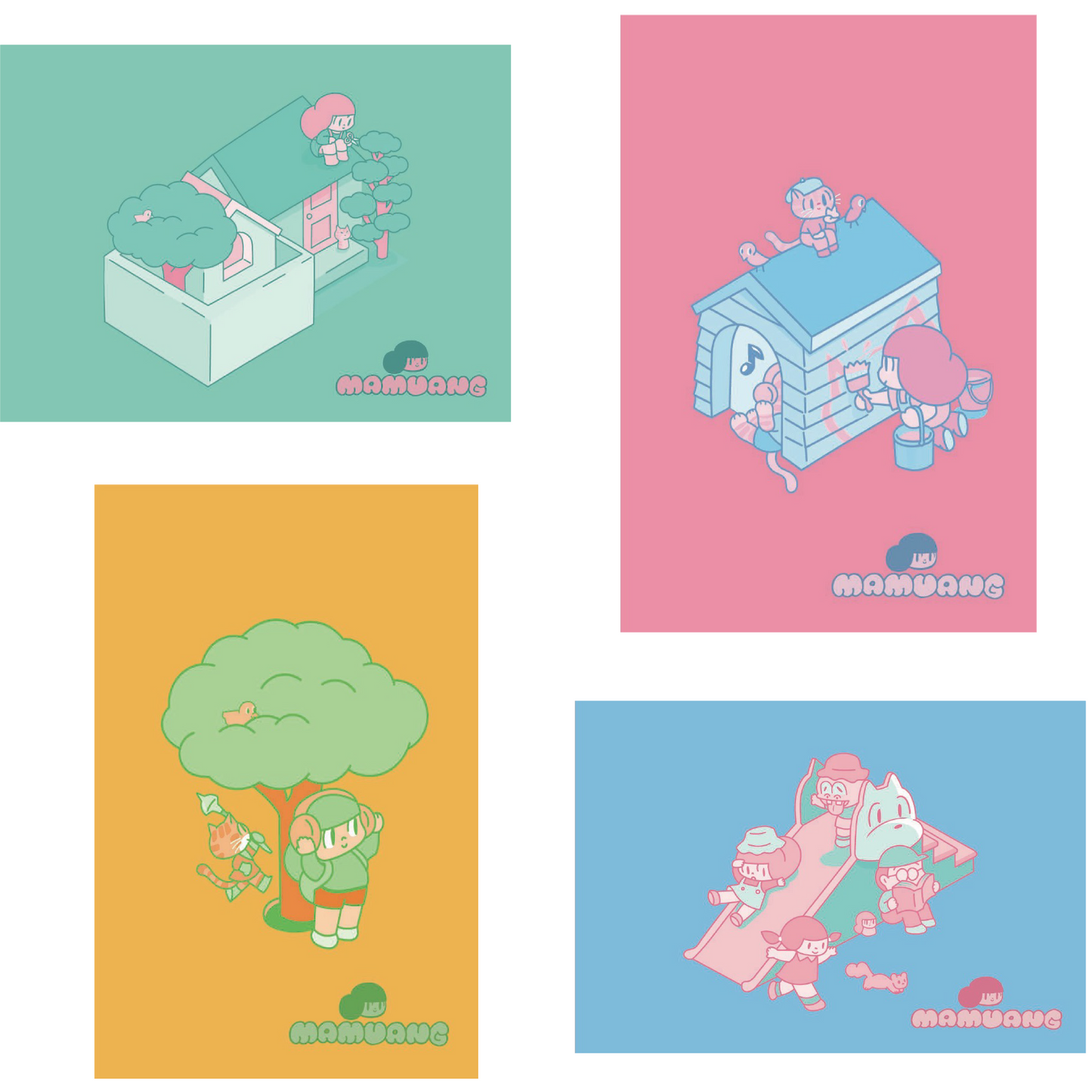 Prism x Mamuang Postcard (4 Style) @1 PACK