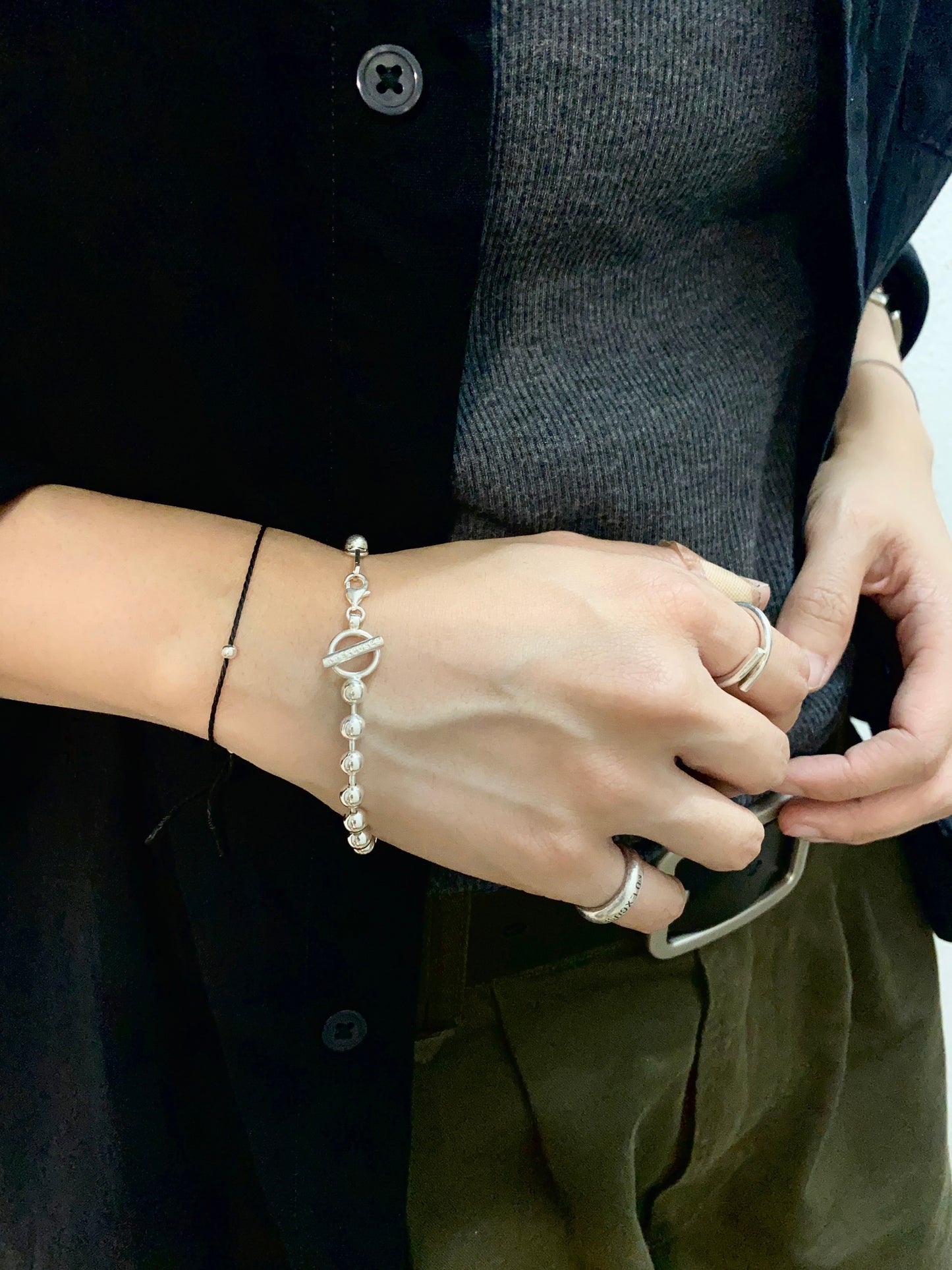 Reminder J Bracelet "NO EXCUSES / LOVE" B007