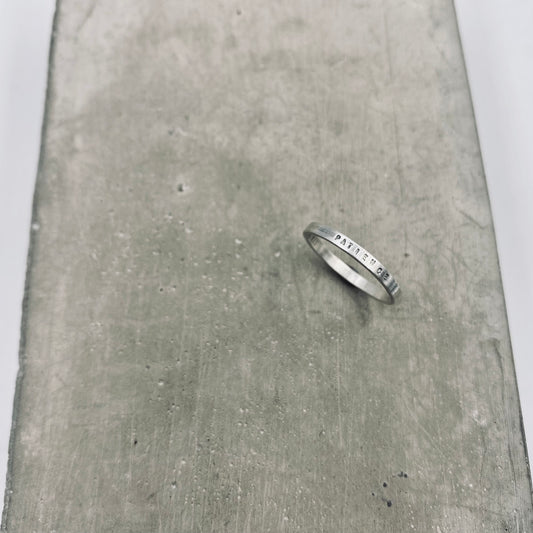 Reminder J Ring "PATIENCE" R009
